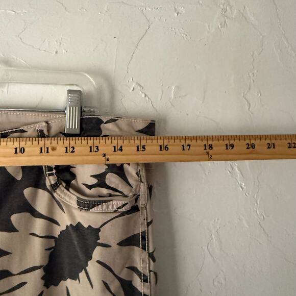 Bleulab Reversible Skinny Jeans Floral Beige‎ Black Print Size 28 Y2K Statement - Picture 8 of 9